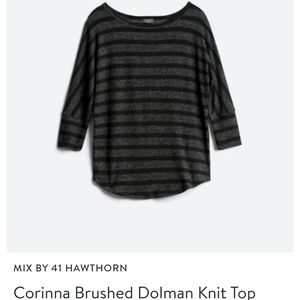 Mix by 41 Hawthorn Corinna Brushed Dolman  Knit Top